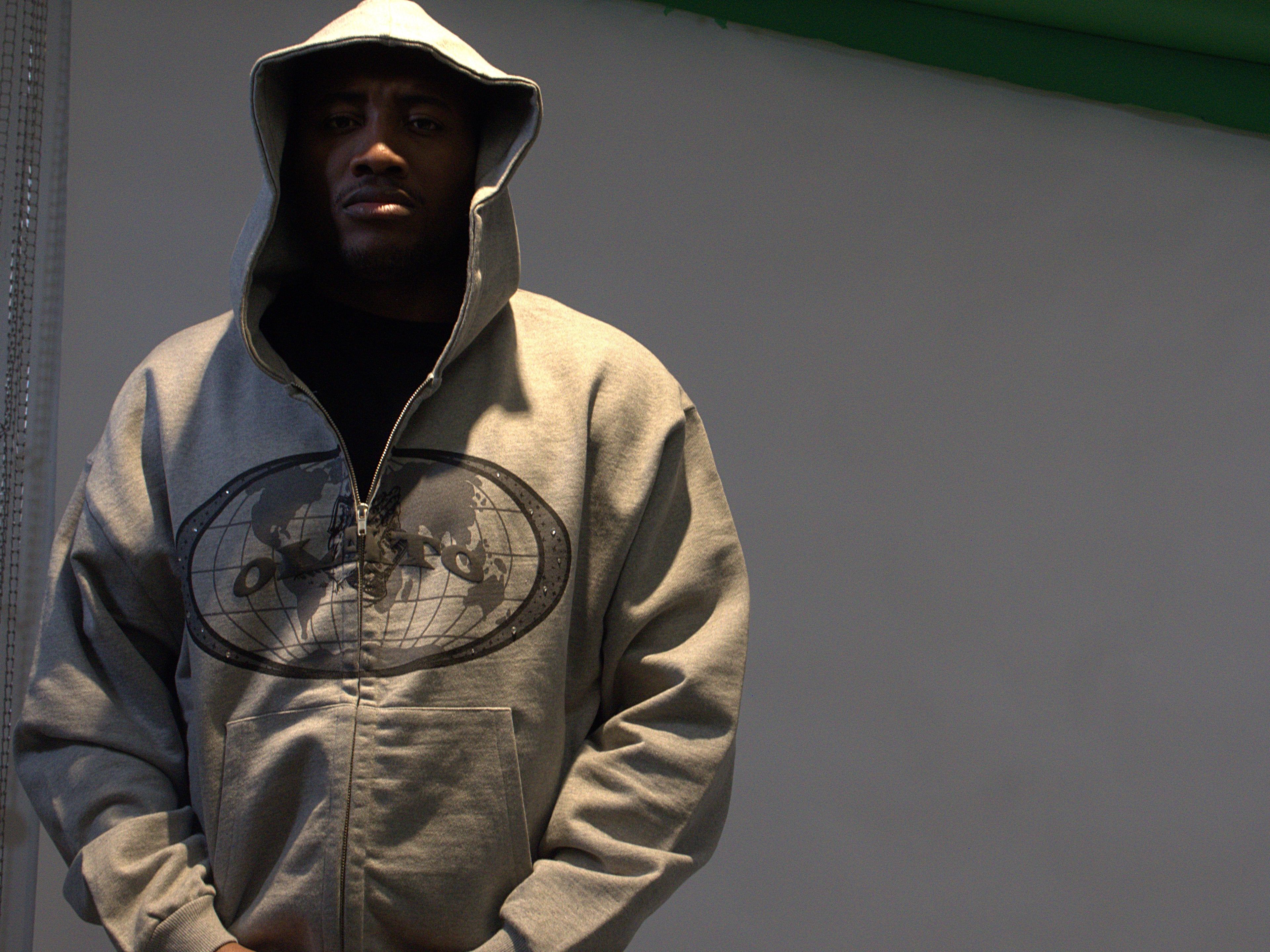 olato gray doublezipper hoodie