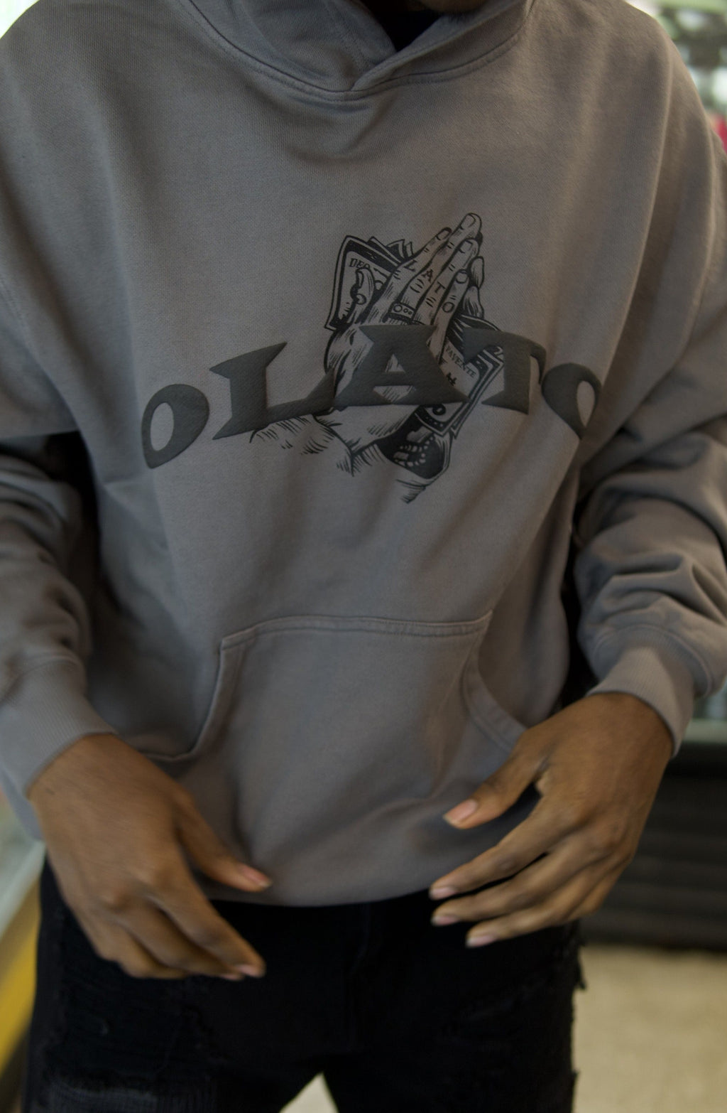 olato hoodie gray
